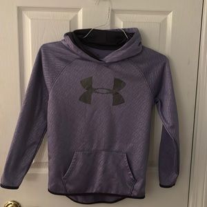 UA purple hoodie. “Under Armour” printed across hoodie (see 2nd pic). Girls L.